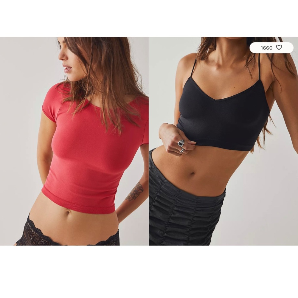 Free People Bundle | Cap Sleeve Seamless Cami & Seamless Brami